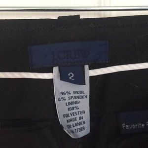 JCrew Black Wool trouser suit pants
